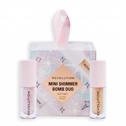 REVOLUTION MAKE-UP Mini Shimmer Bomb Lip Duo Gift Set