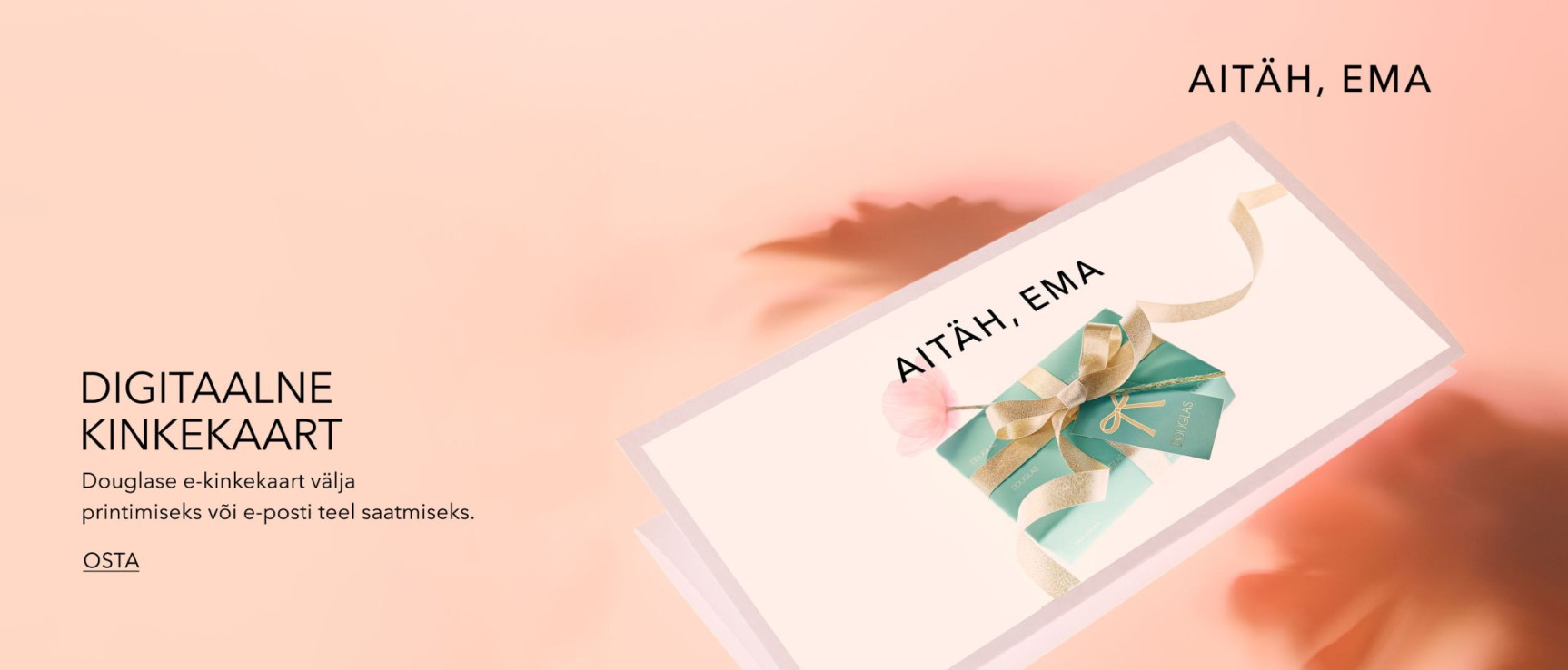 Digitaalne kinkekaart  AITÄH, EMA