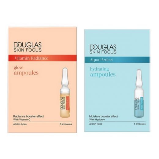 Douglas Focus Vitamin Radiance Glow Ampoules + Aqua Perfect Hydrating Ampoules